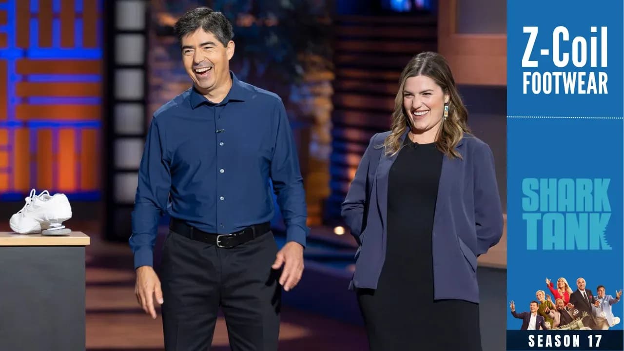 Andres Gallegos and Lindley Gallegos Bach on shark tank pitch