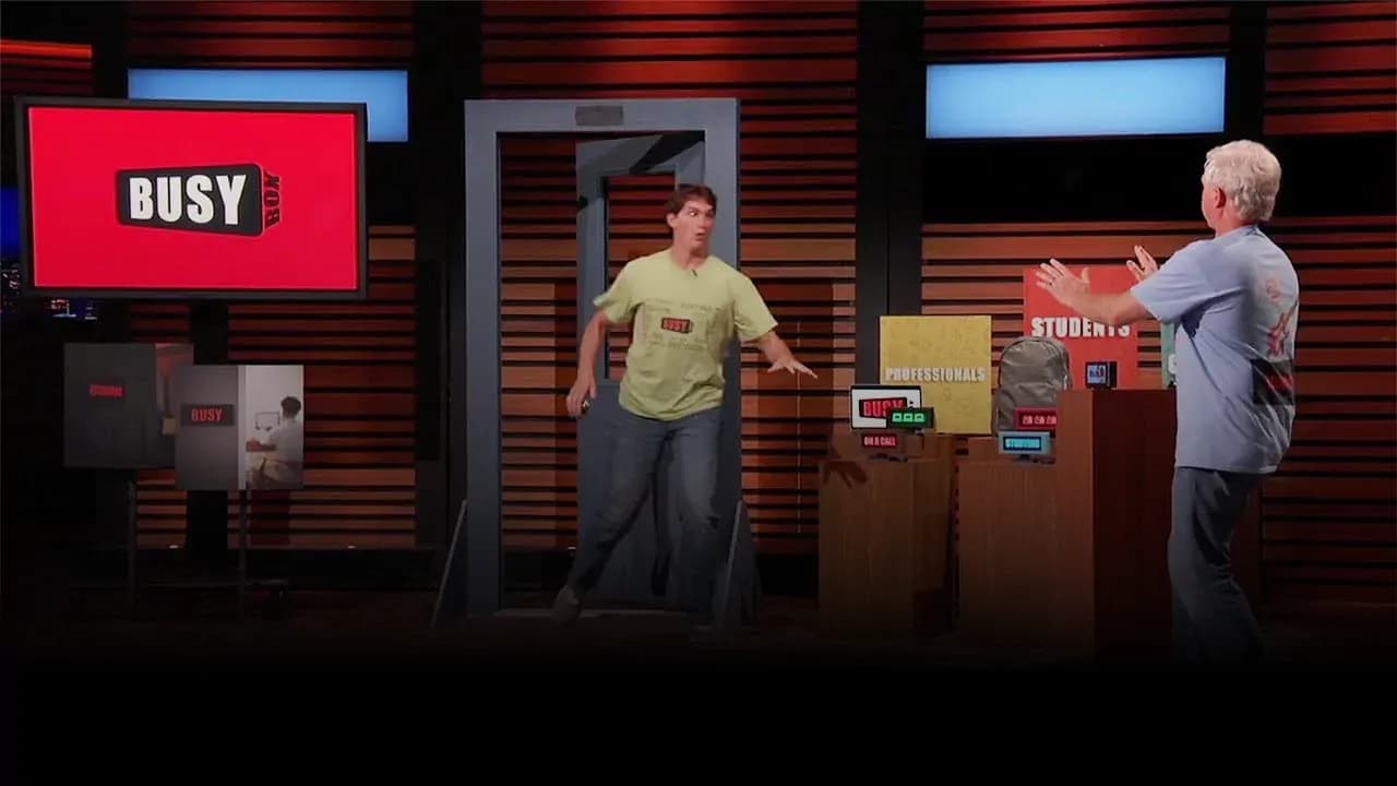 BusyBox founders demonstrate their smart sign product on Shark Tank Season 13.