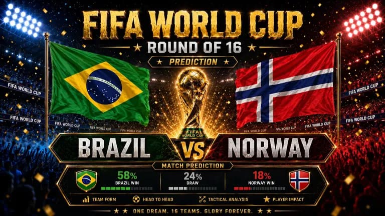 Brazil vs Norway Prediction fifa 2026