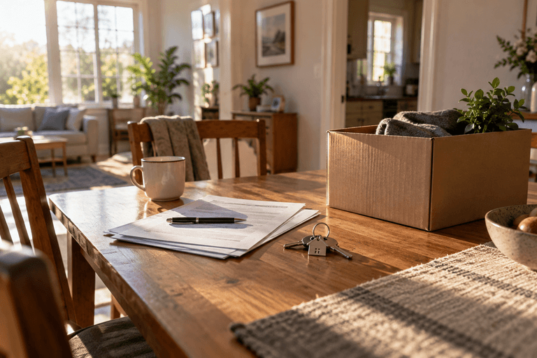 Family home documents and keys during a divorce property decision