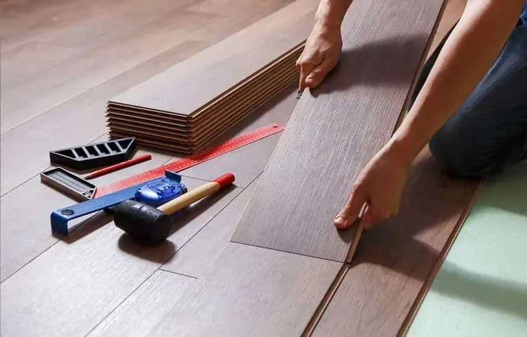 Vinyl plank flooring installation