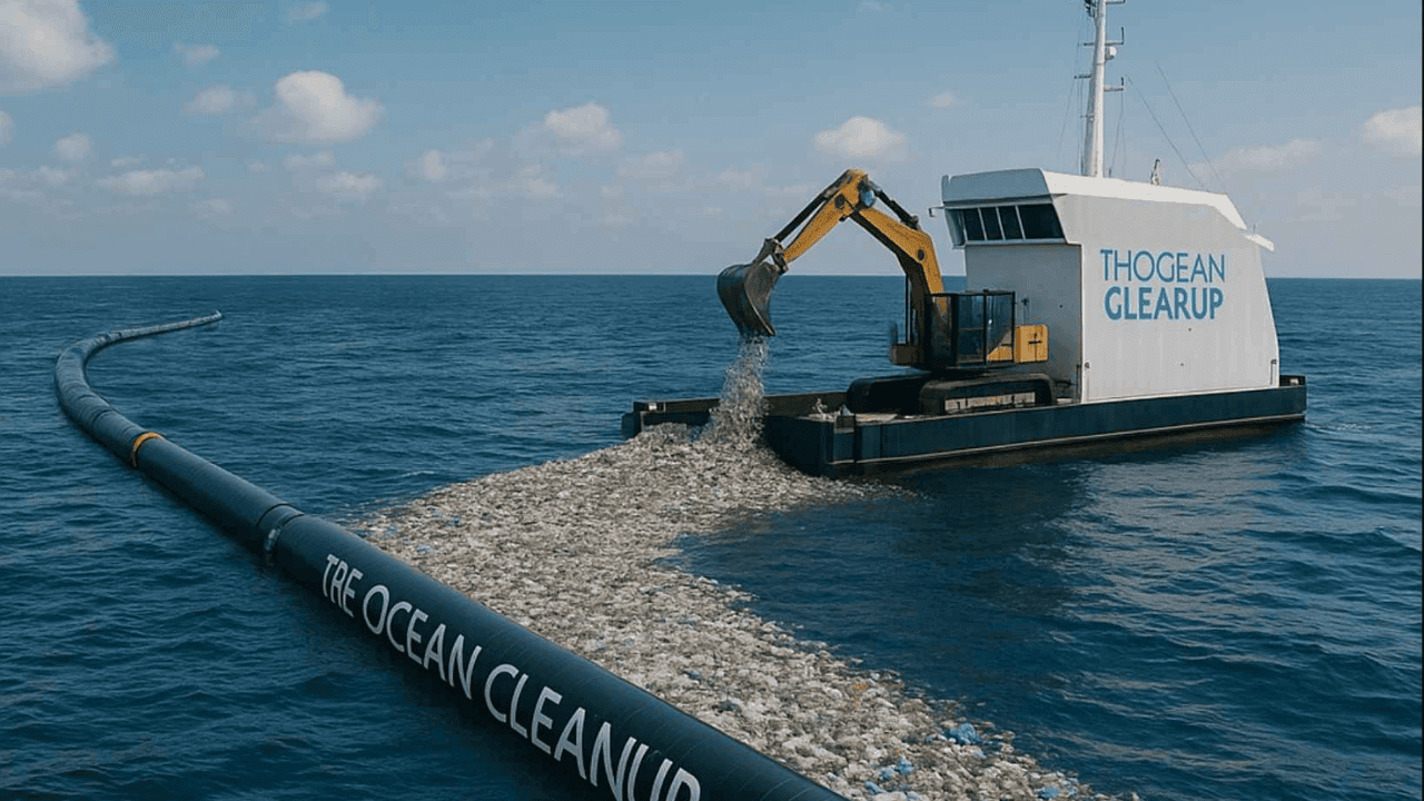 Dutch Engineers Built a Giant Ocean Vacuum to Clean Plastic