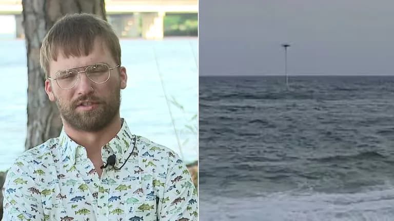 Andrew Smith, a Florida fisherman, used his drone to save a teenage girl from a rip current at Pensacola Beach