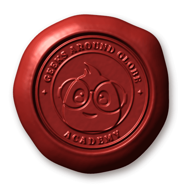 The Geeks Around Globe wax seal
