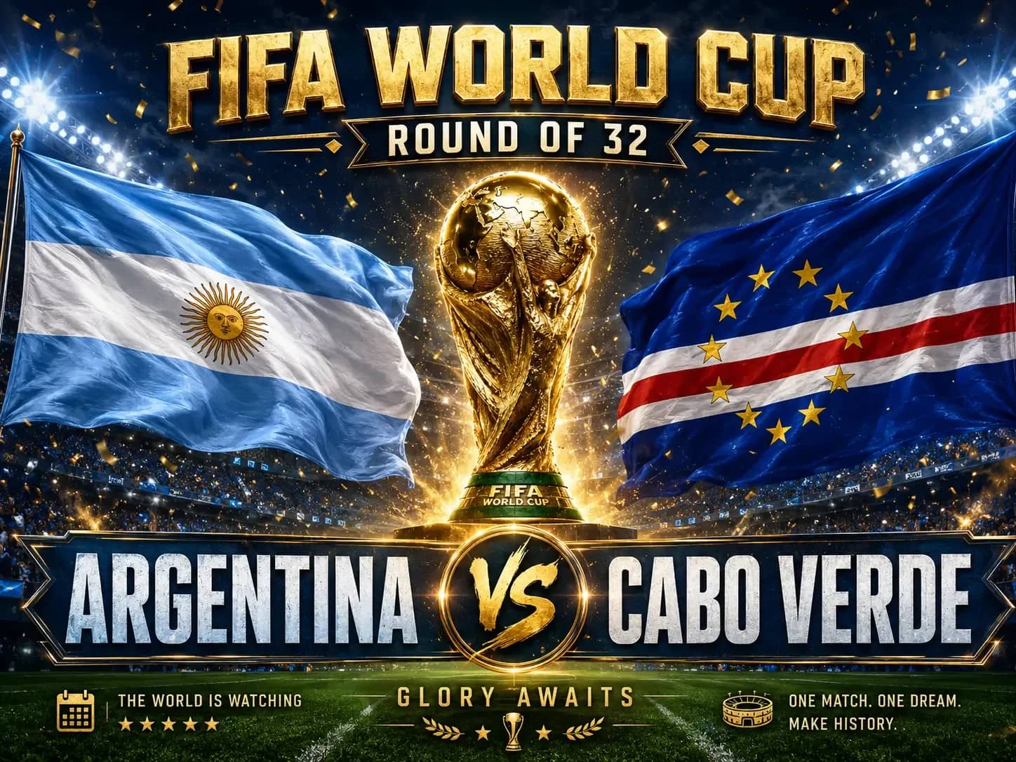 Argentina vs Cabo Verde prediction fifa 2026