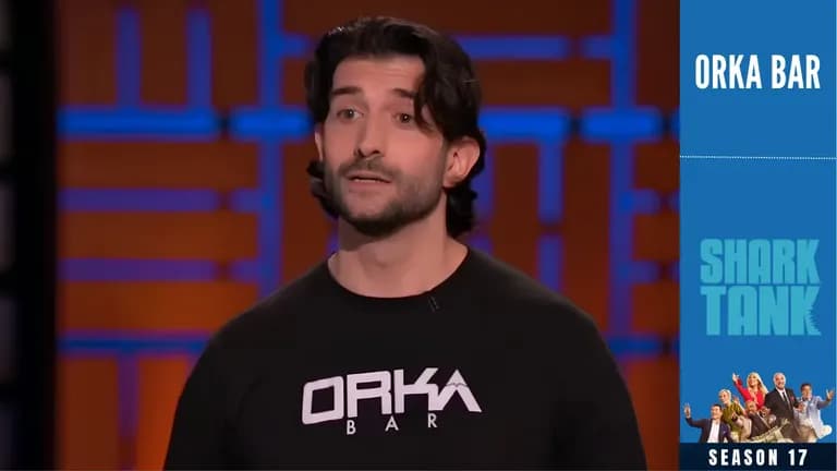 Orka Bar Company founder Stephen Longo in shark tank pitch
