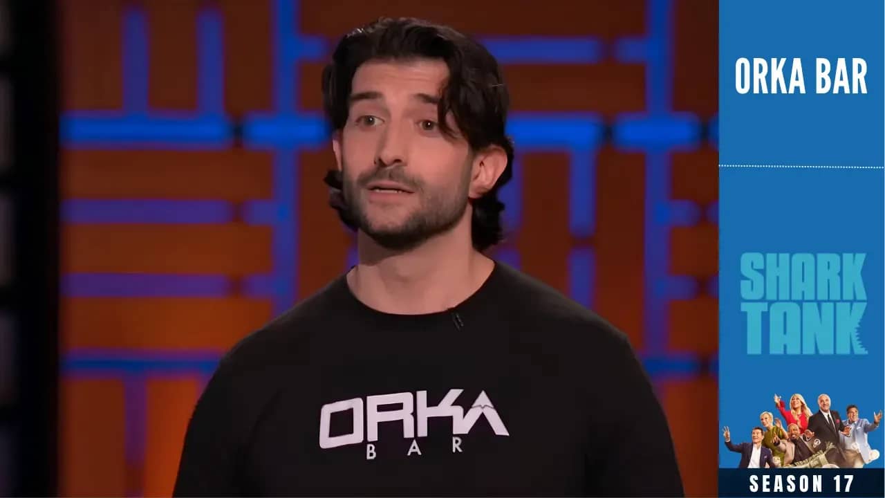 Orka Bar Company founder Stephen Longo in shark tank pitch