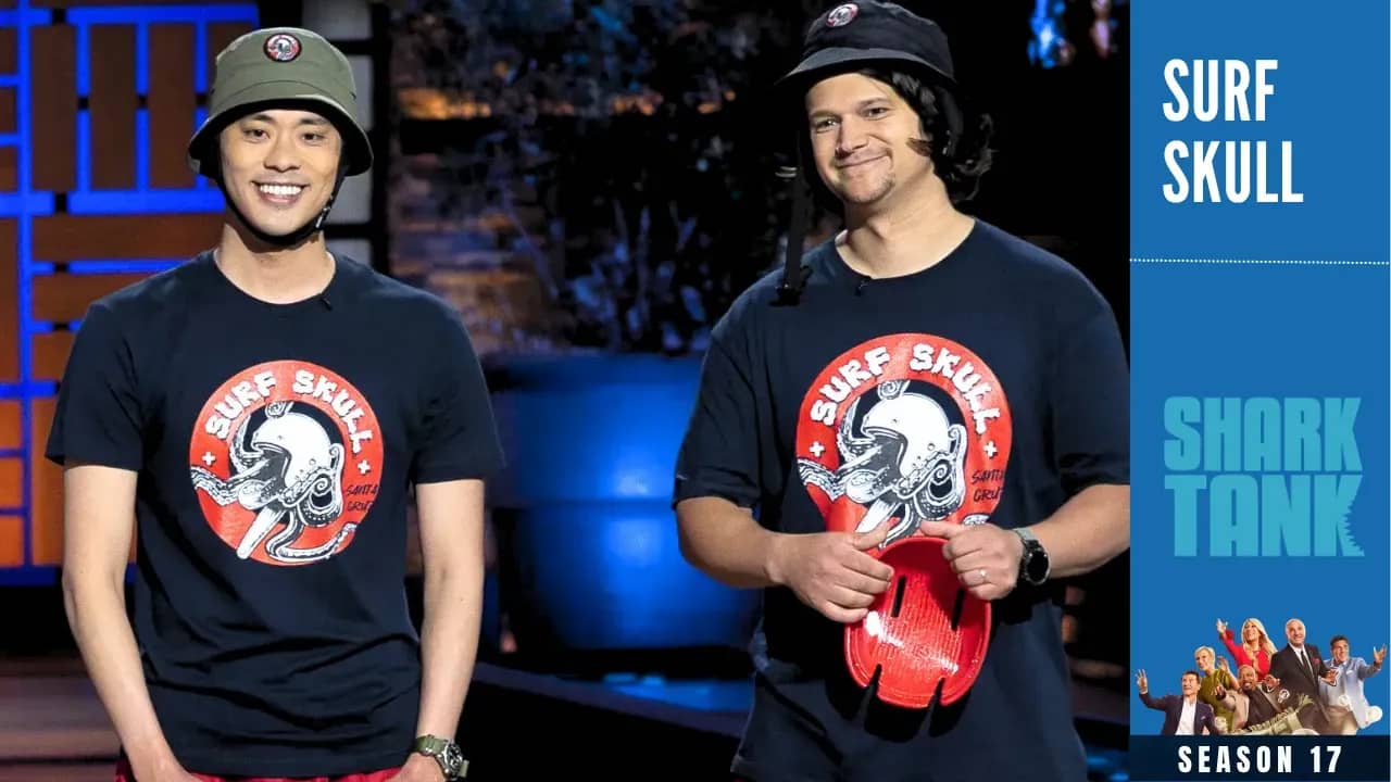 Surf Skull Company co-founders Davon Larsonn and Paul Huang shark tank pitch