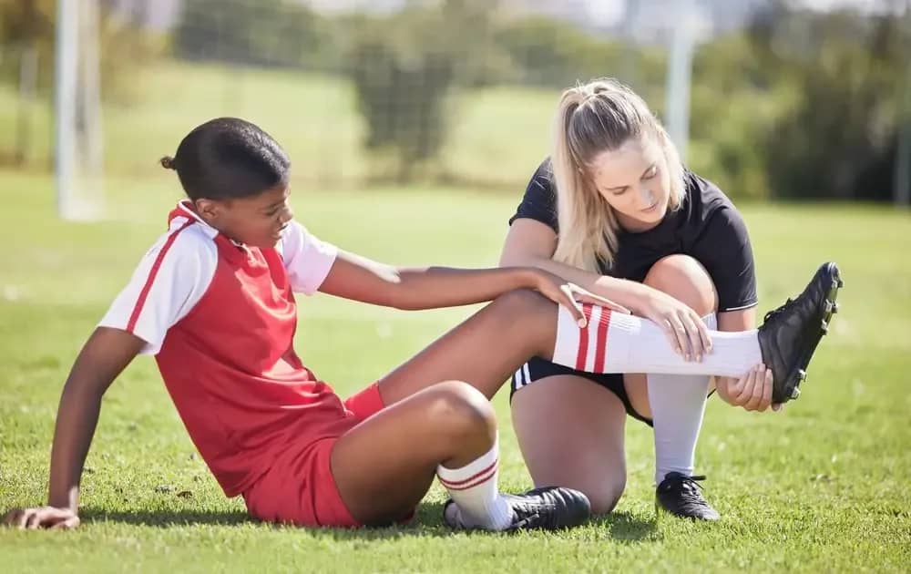 Young athlete joint sprains