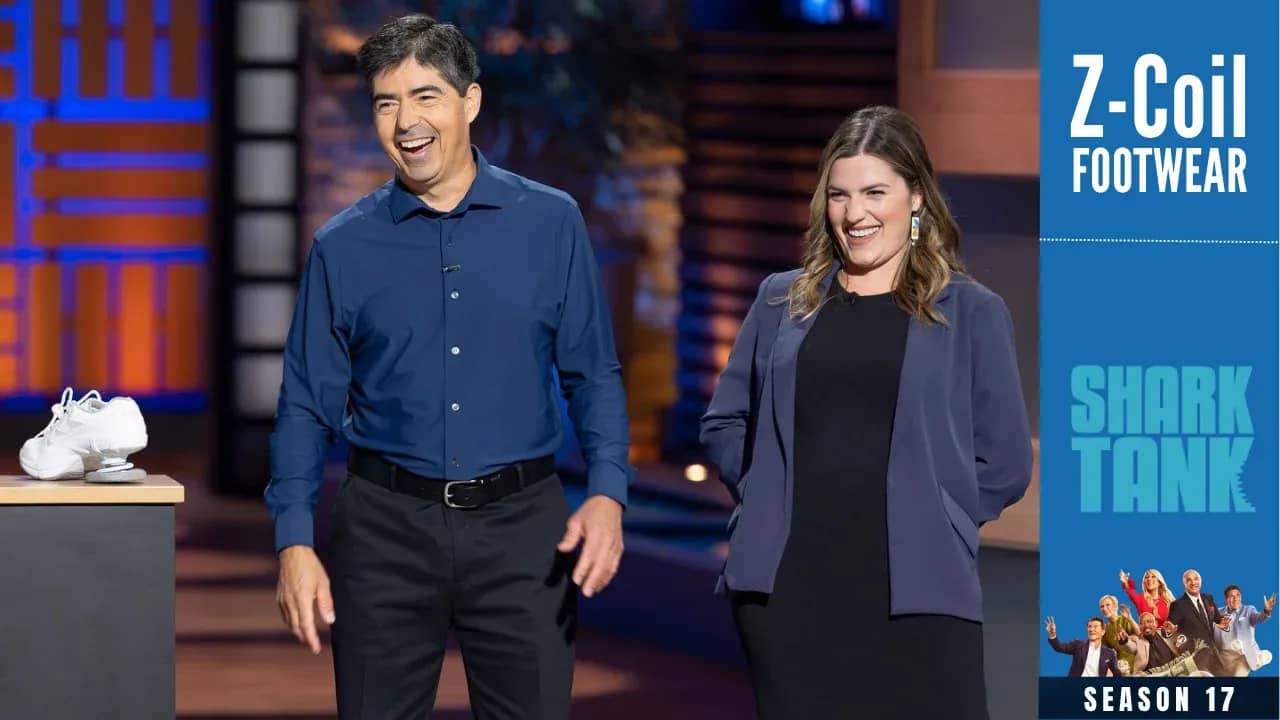 Andres Gallegos and Lindley Gallegos Bach on shark tank pitch