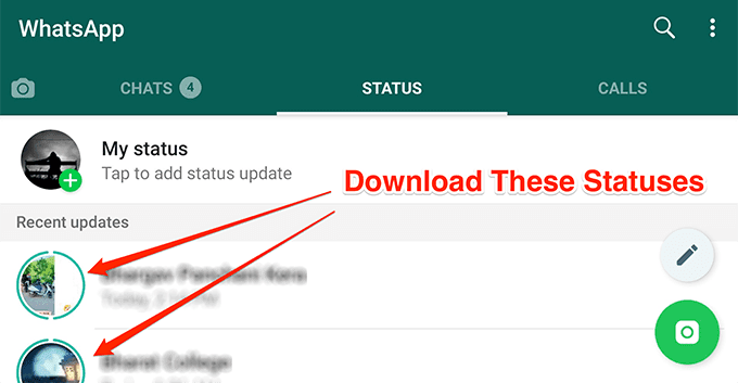 Get the status for WhatsApp downloaded easily with the interactive interface