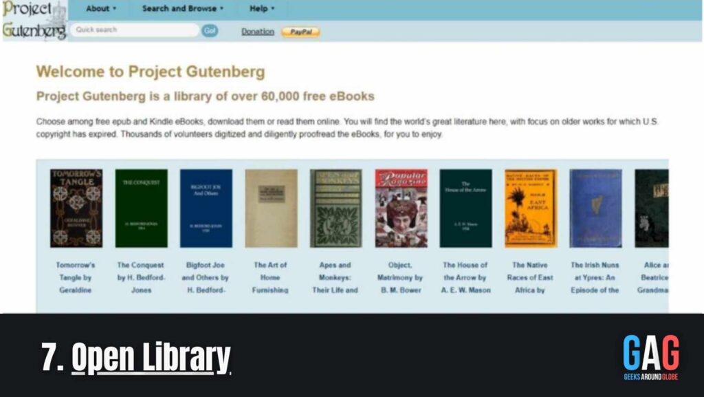 Open Library website