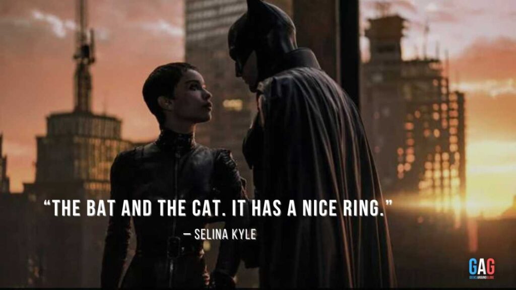 “The Bat and the Cat. It has a nice ring.” – Selina Kyle