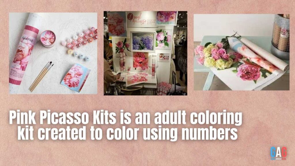 Pink Picasso Kits is an adult coloring kit created to color using numbers.