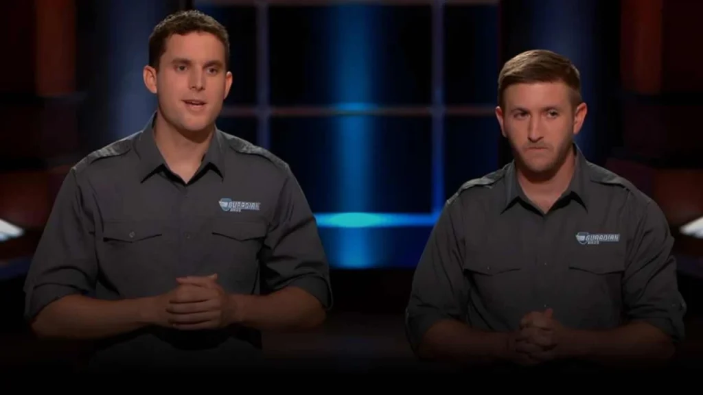 Close-up of Guardian Bikes founders during their Shark Tank Season 8 appearance