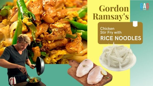Gordon Ramsay's Chicken Stir Fry with Rice Noodles Recipe - Geeks ...