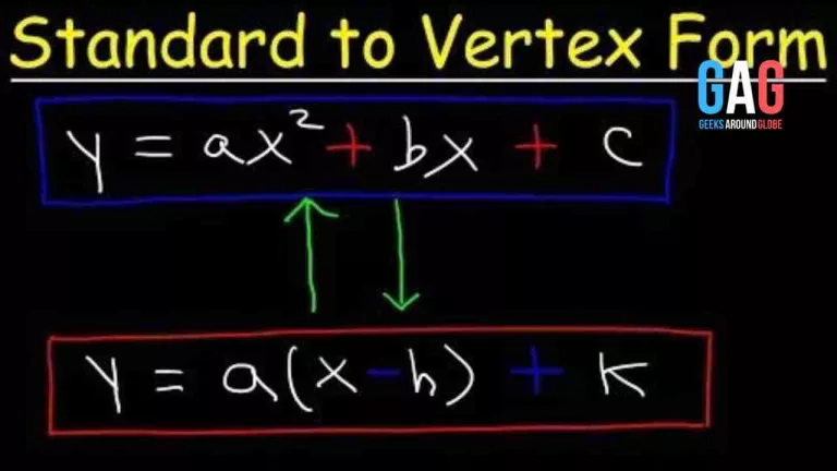 How To Convert Standard Form to Vertex Form?