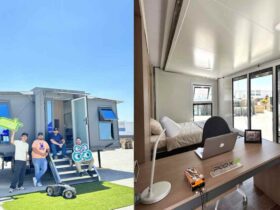 The World's First Self-Unfolding & Mobile Home The House Triples Its Size In Minutes!