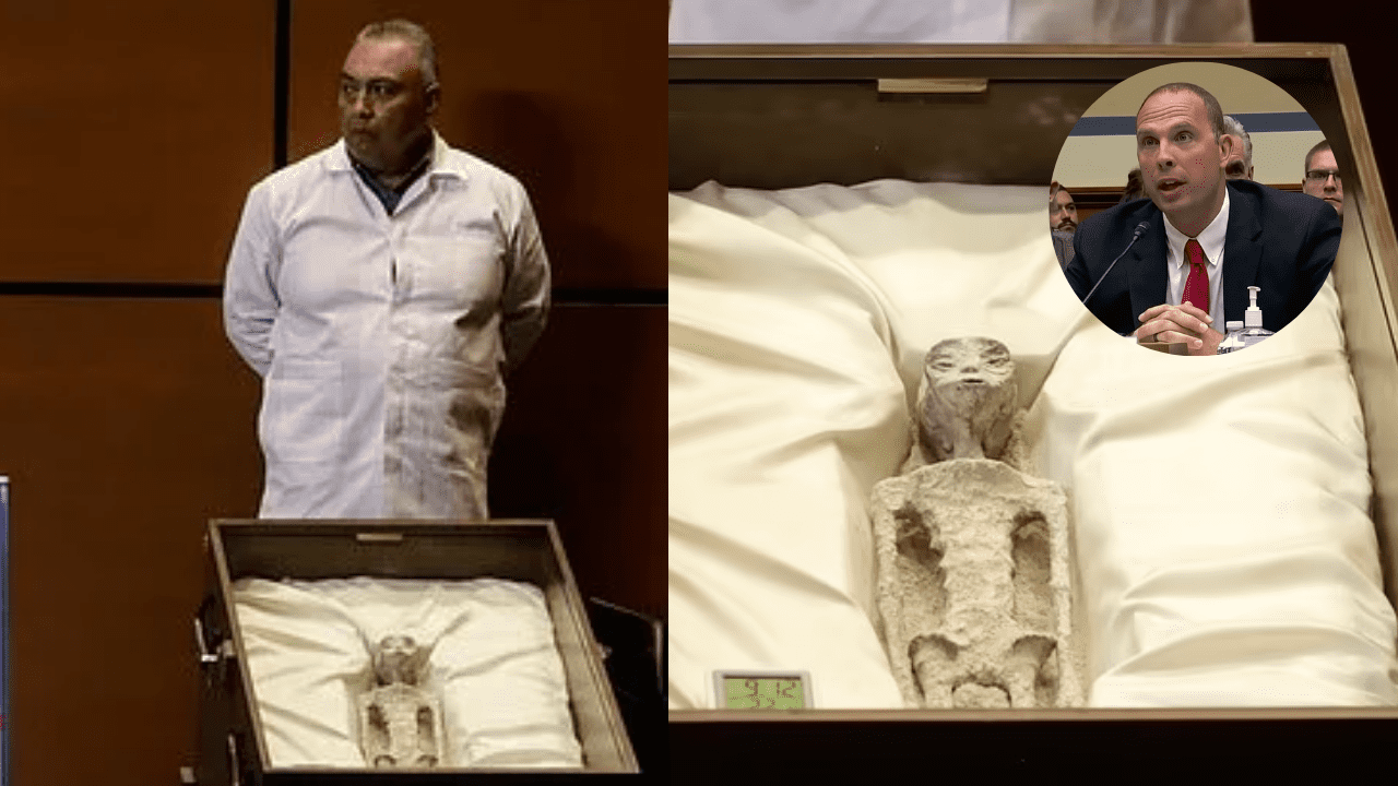 1,000-Year-Old Alien's Body Displayed During a Public Hearing in the Mexican Congress