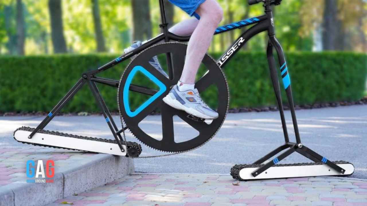 Future Of Cycling Newest Invention Rides on Tracks, Not Wheels!