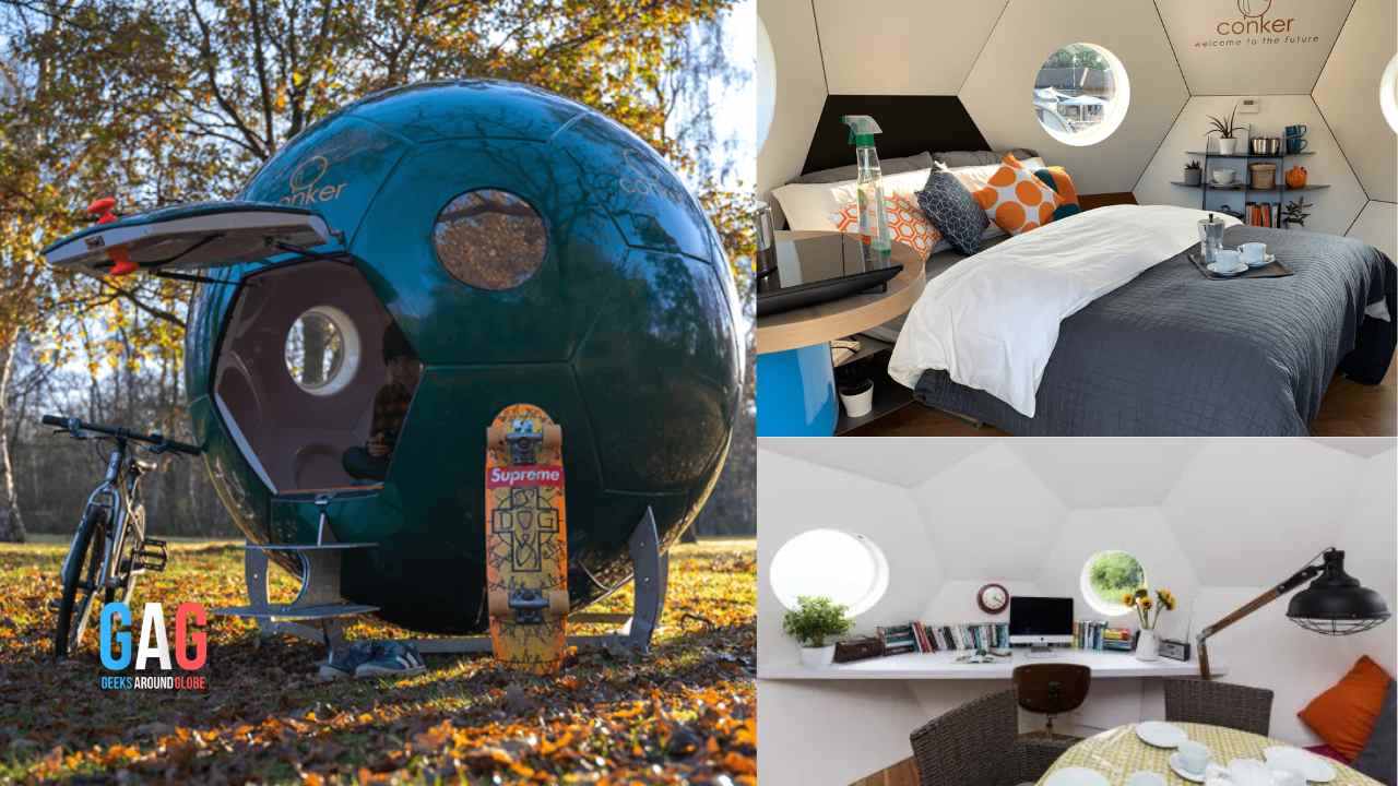 Space Saving and Eco-Friendly Homes The Spherical Home Needs Minimal Effort To Assemble!
