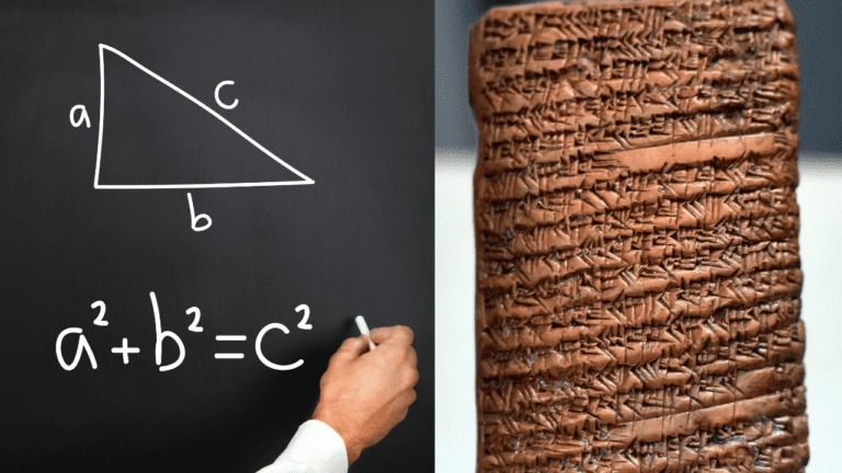 Pythagoras’ theorem was found on a clay tablet that is 1,000 years older than Pythagoras 