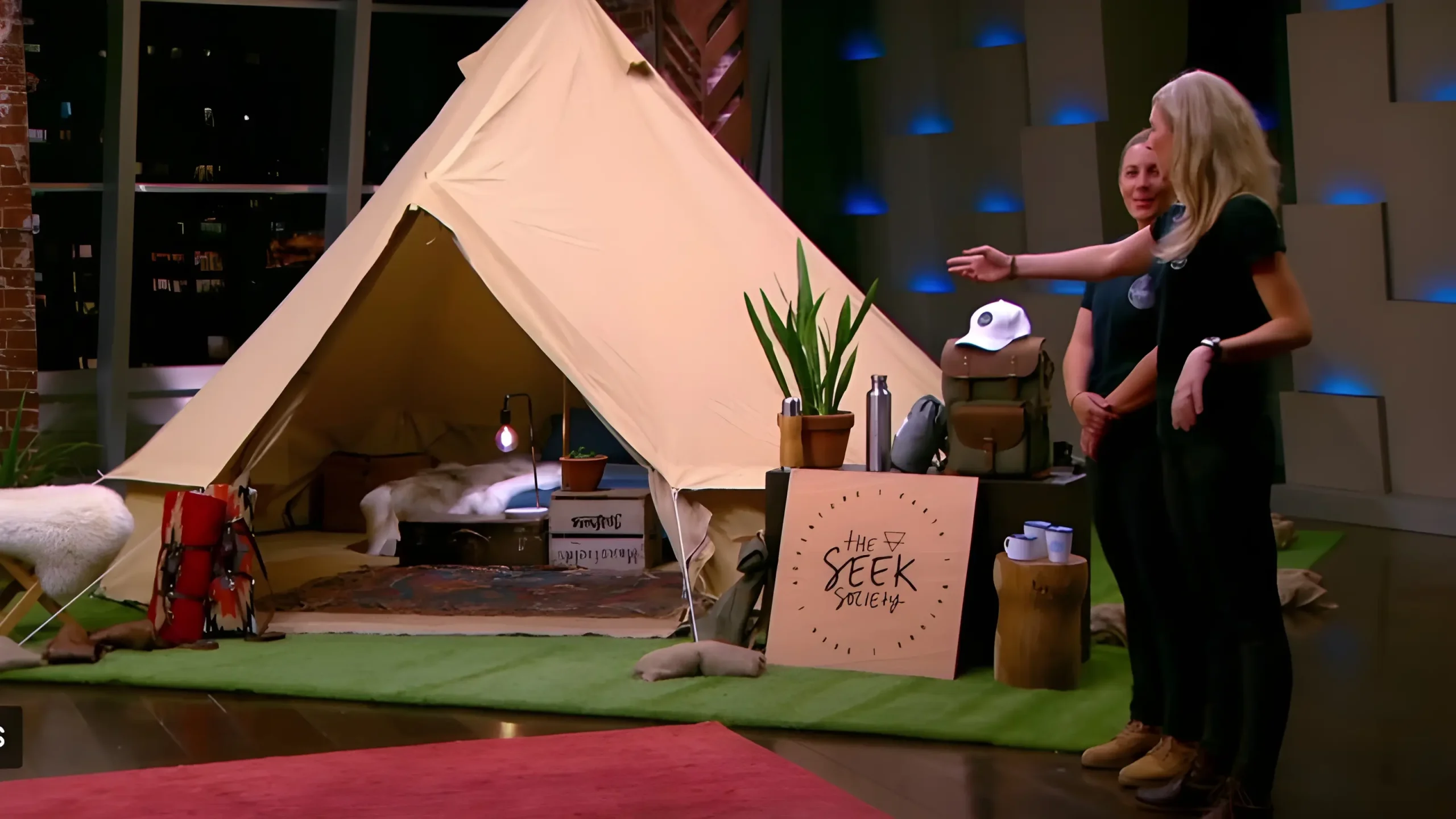 The Seek Society founders present eco-friendly canvas tents and outdoor gear on Shark Tank Australia.