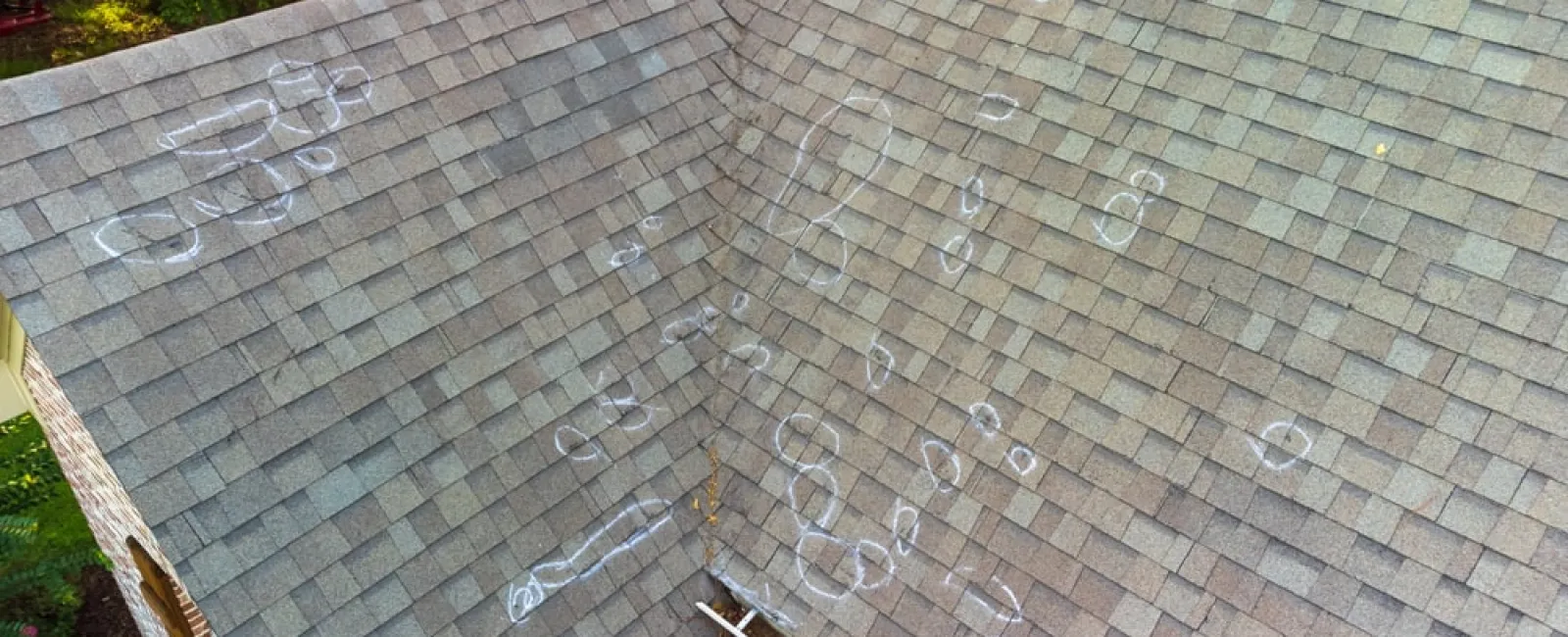 Hail damage roof inspection