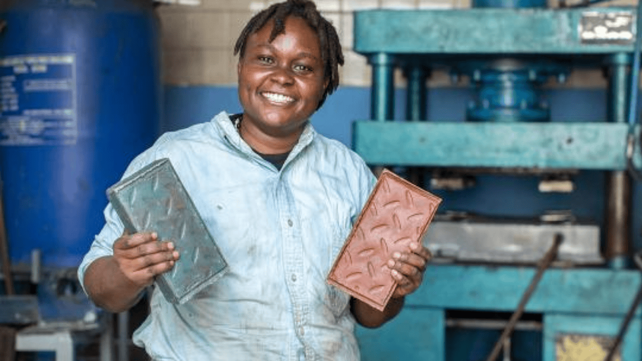 Kenyan Genius Turns Plastic Waste Into Super-Strong Bricks