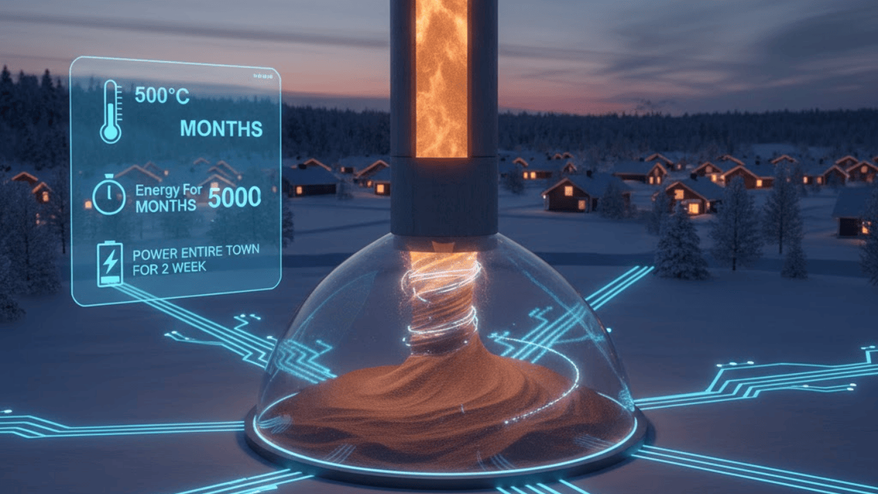 Finland’s Sand Battery Stores Energy for Months Using Heat