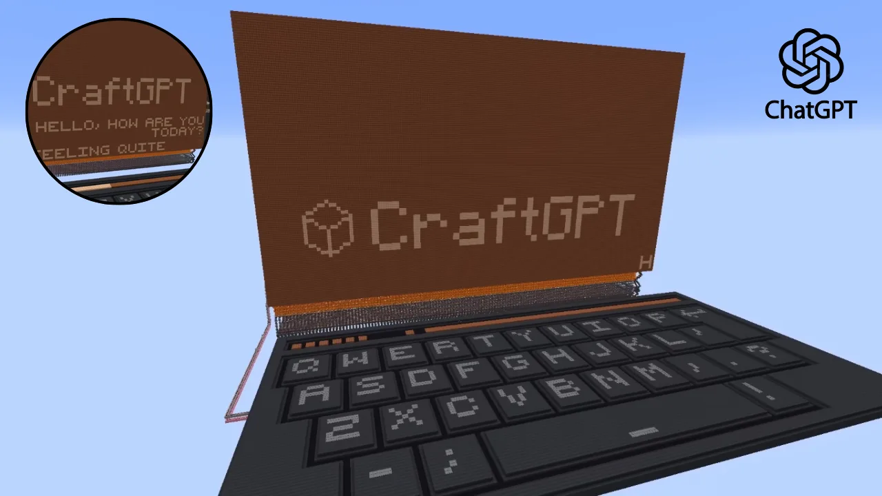 Minecraft Creator Simulates ChatGPT-Style AI With 5M Parameters Using Just Redstone