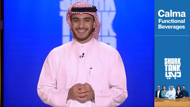 Calma Functional Beverages founder Yusuf Al Ahmed on Shark Tank Dubai pitch