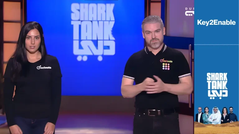 Key2Enable founders Jose Rubinger and Karla Galvão on Shark Tank pitch