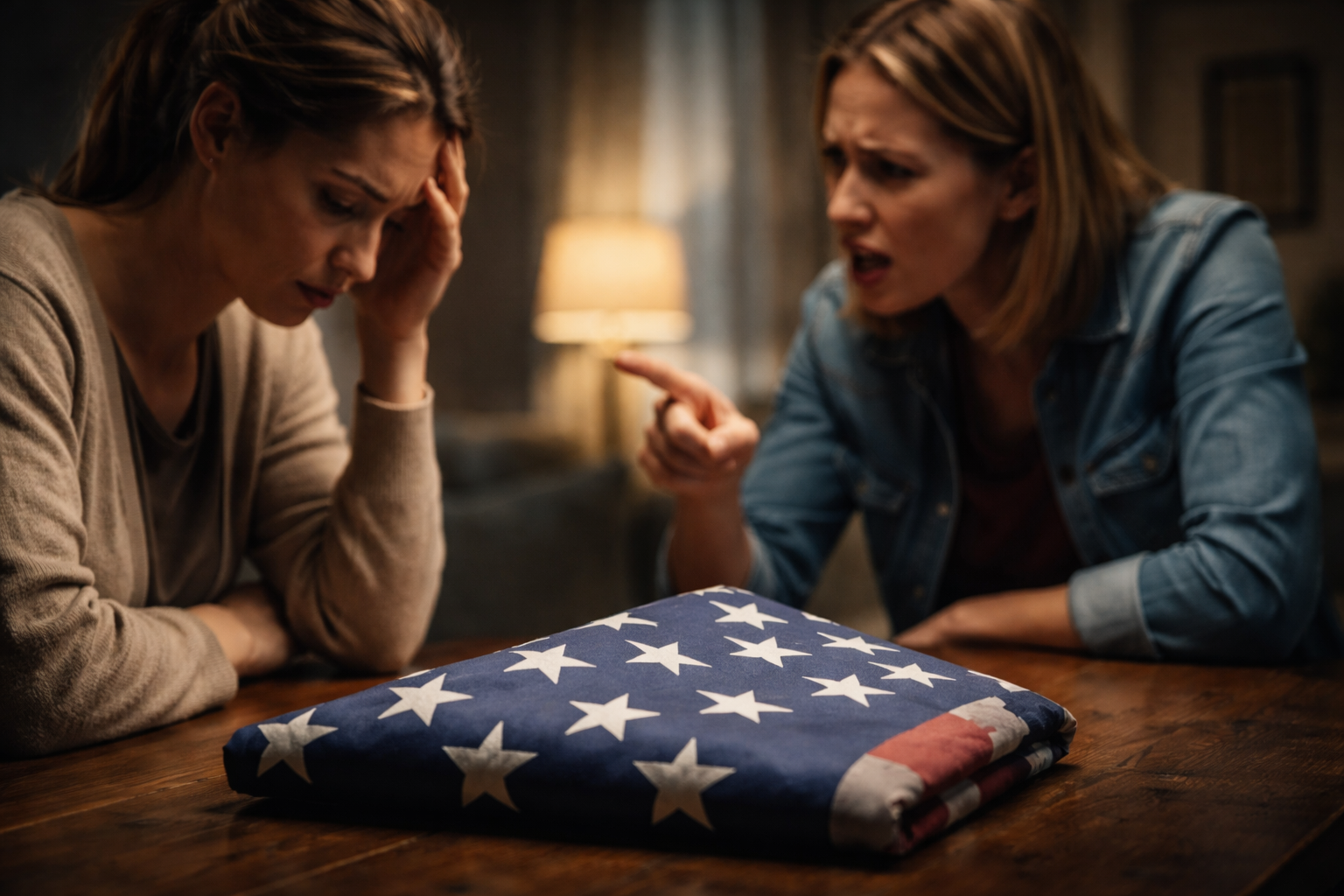 Tense standoff over the flag