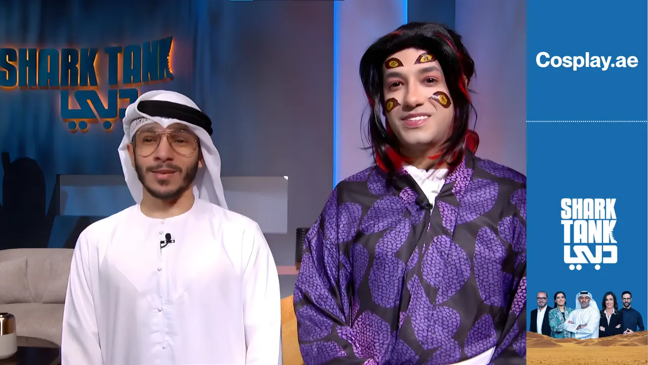 Cosplay.ae founders Hamad Al Nuaimi and Mohammed Al Ansari on Shark Tank pitch